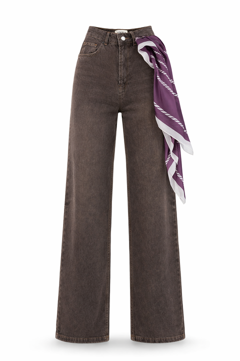 Jeansy MONACO Scarf Brown