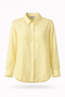 Koszula oversize Yovena z detalem guzików yellow