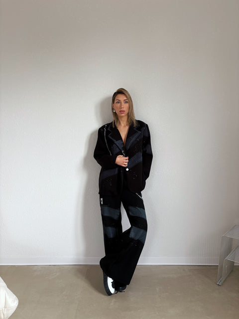Marynarka Abstract Black