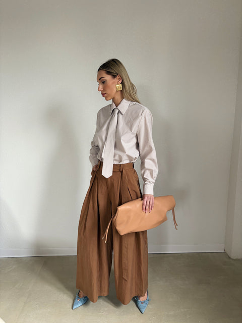 MILANO koszula Beige Stripe