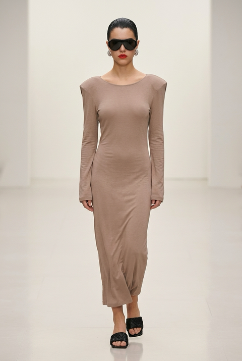 Mirage Sukienka maxi taupe