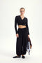 Zestaw Vena Tie Crop black