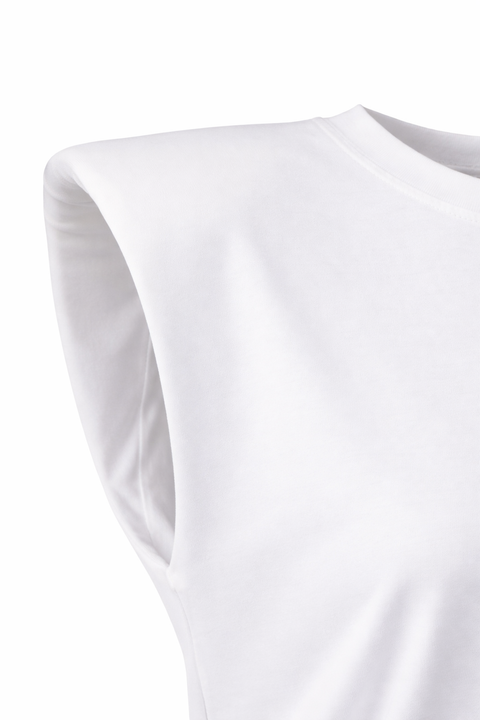 T-shirt NOIR Shoulder White