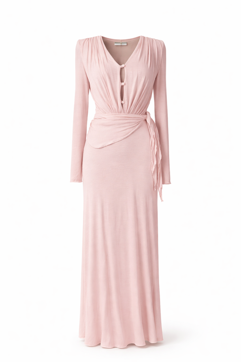 Awen long dress róż