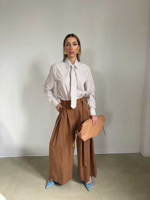 MILANO koszula Beige Stripe