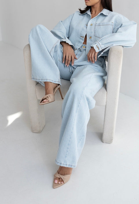 Spodnie JEANS INES baby blue