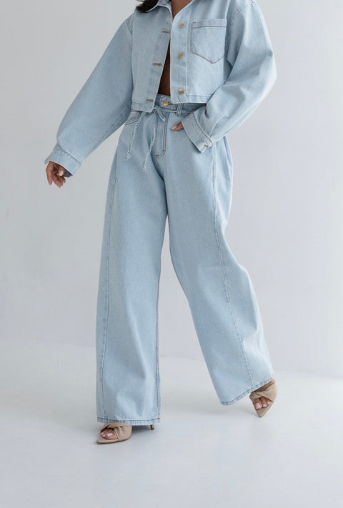 Spodnie JEANS INES baby blue