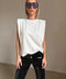 T-shirt NOIR Shoulder White
