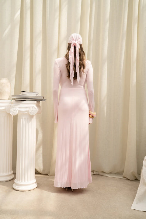 Awen long dress róż