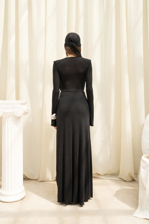 Awen long dress czerń