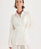 Koszula oversize Yovena z detalem guzików white