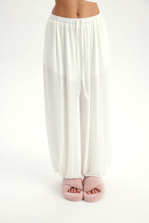 Zestaw Vena Tie Crop white