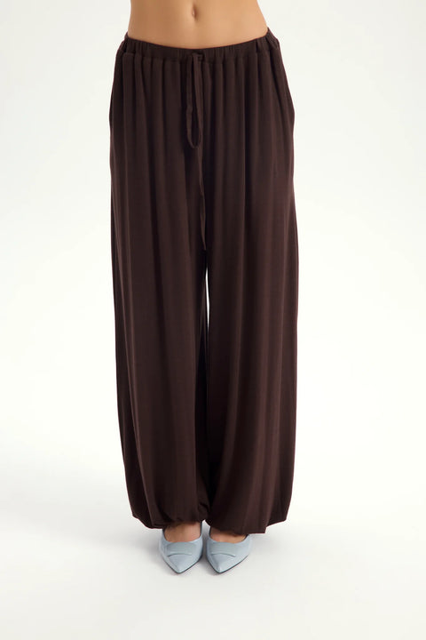 Zestaw Vena Tie Crop brown